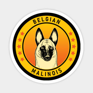 Belgian Malinois Dog Portrait Magnet